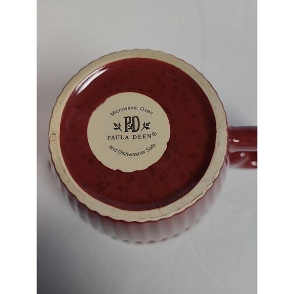 Paula Deen Kitchen Measuring Cup Dark Red Speckled Stoneware Ceramic 2 Cup - Picture 8 of 8